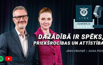 LTRK podkāsta “Uzņēmēju balss” LTRK valdes priekšsēdētāja Jāņa Endziņa saruna Ar Sabiedrības integrācijas fonda sekretariāta direktori Zaigu Pūci