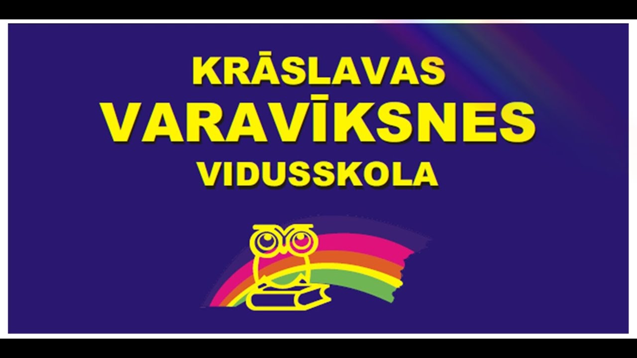 Krāslavas varavīksnes vidusskola logotips